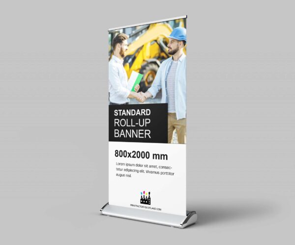 Retractable 0.8mx 2.0m Deluxe Pull Up Roll Up PVC Banner Design & Print